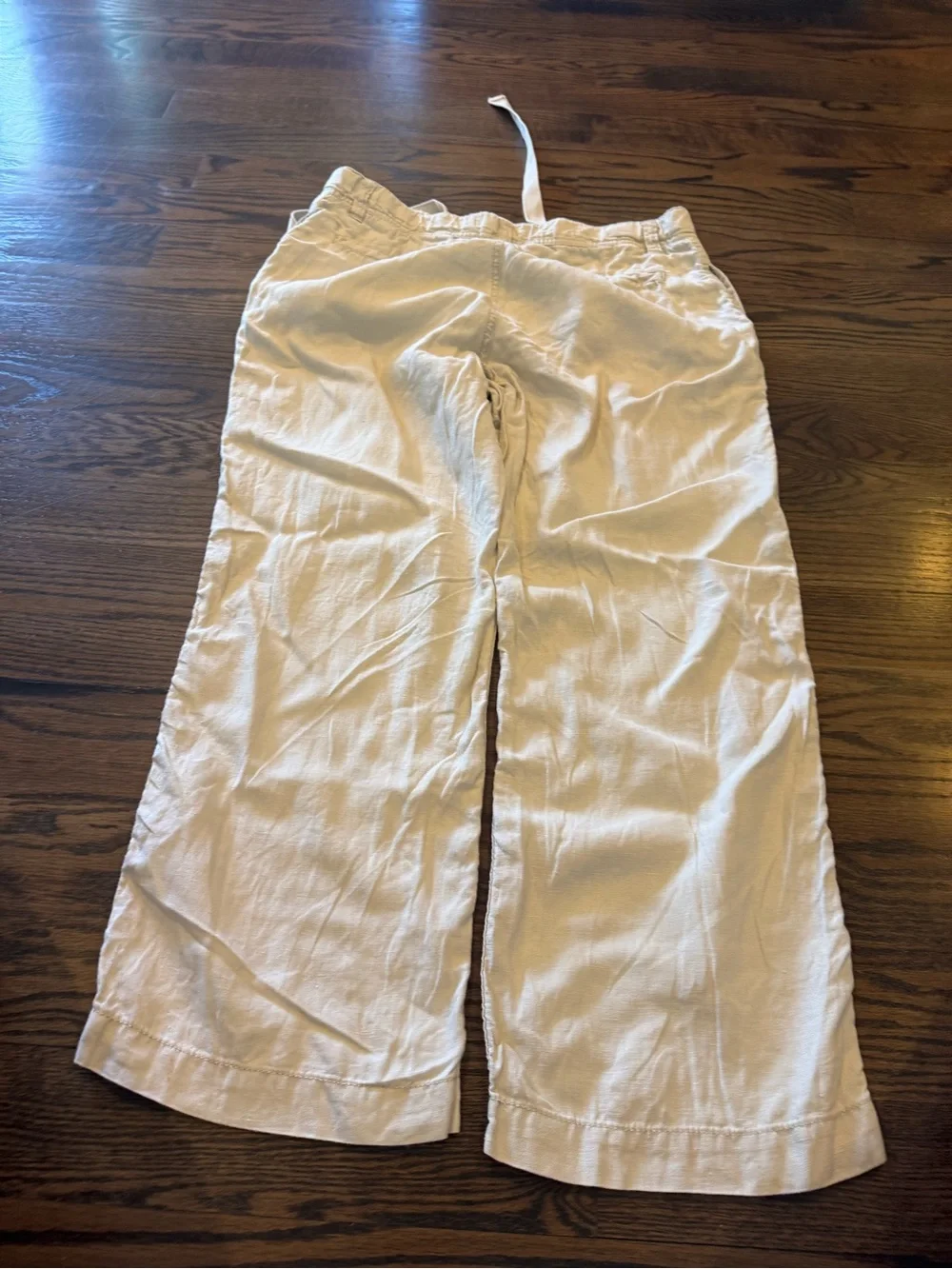 Old Navy Cream Linen Pants